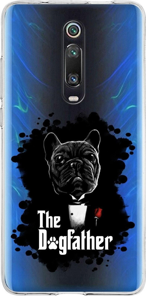 Xiaomi Mi 9T Uyumlu Kapak Dog Father Tasarımlı Şeffaf Silikon Kılıf