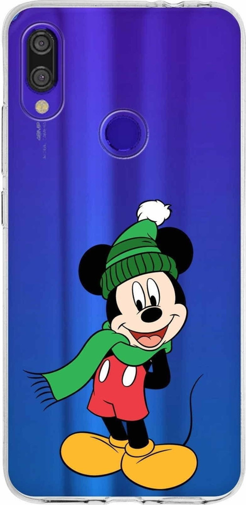 Xiaomi Redmi Note 7 Pro Uyumlu Kapak Mickey Mouse Tasarımlı Şeffaf Silikon Kılıf