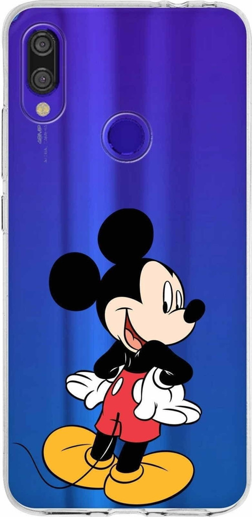 Xiaomi Redmi Note 7 Pro Uyumlu Kapak Mickey Mouse Tasarımlı Şeffaf Silikon Kılıf