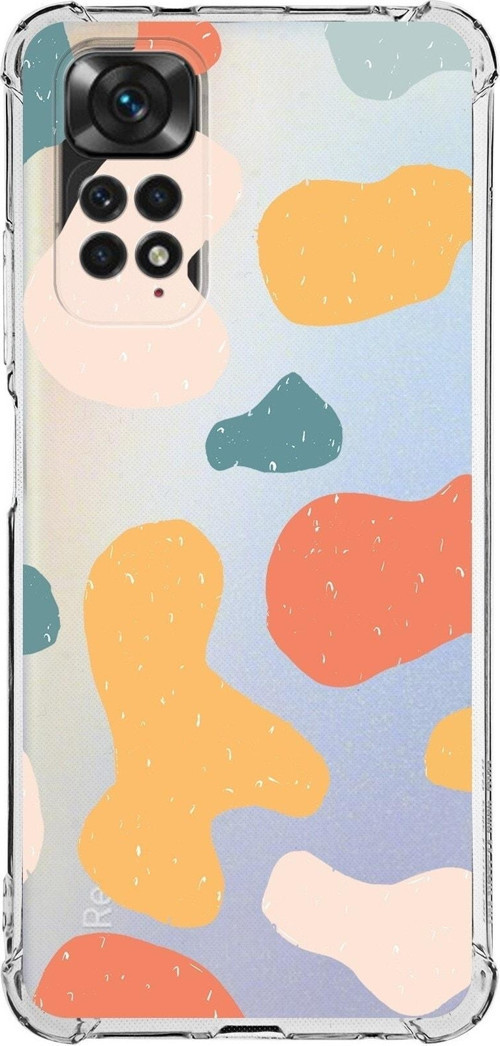 Xiaomi Redmi Note 11 Pro Köşe Korumalı Antishock Kapak Grunge Tasarımlı Şeffaf Kılıf