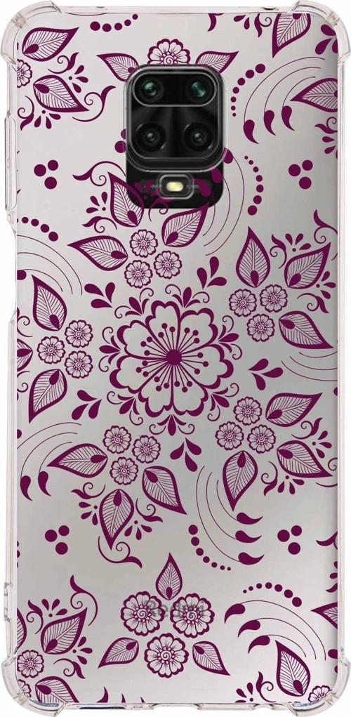 Xiaomi Redmi Note 9 Pro Köşe Korumalı Antişok Kapak Nostalji Desen Tasarımlı Şeffaf Kılıf