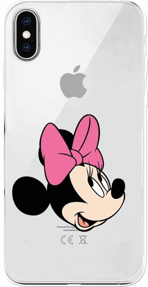 Apple Iphone Xs Max Uyumlu Kamera Korumalı Kapak Minnie Mouse Tasarımlışeffaf Kılıf