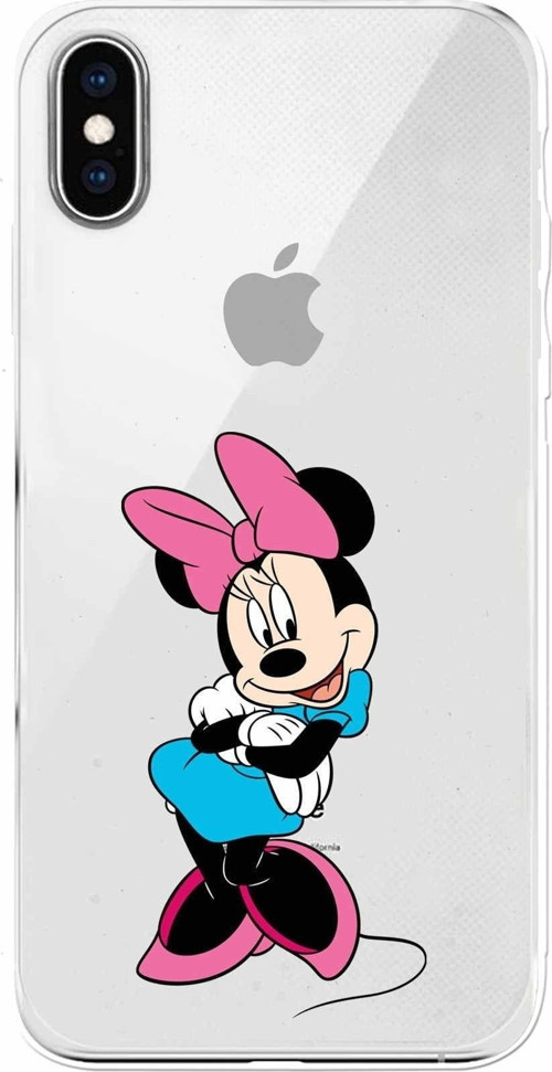 Apple Iphone Xs Max Uyumlu Kamera Korumalı Kapak Minnie Mouse Tasarımlışeffaf Kılıf