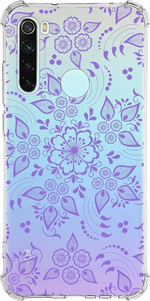 Xiaomi Redmi Note 8 Köşe Korumalı Antişok Kapak Nostalji Desen Tasarımlı Şeffaf Kılıf