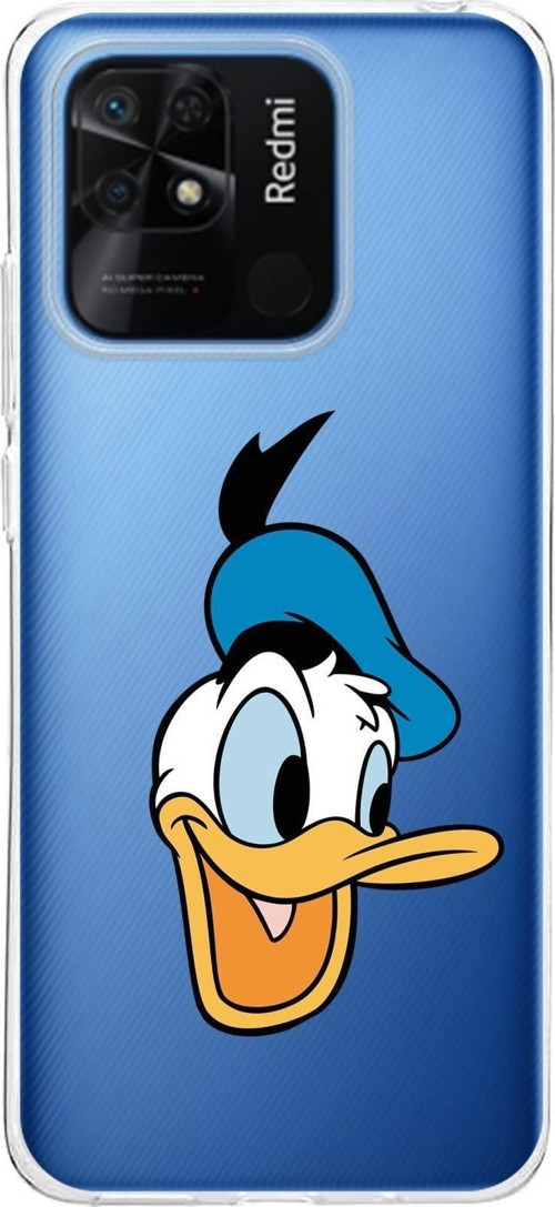 Redmi 10C Kapak Donald Duck Tasarımlı Şeffaf Kılıf