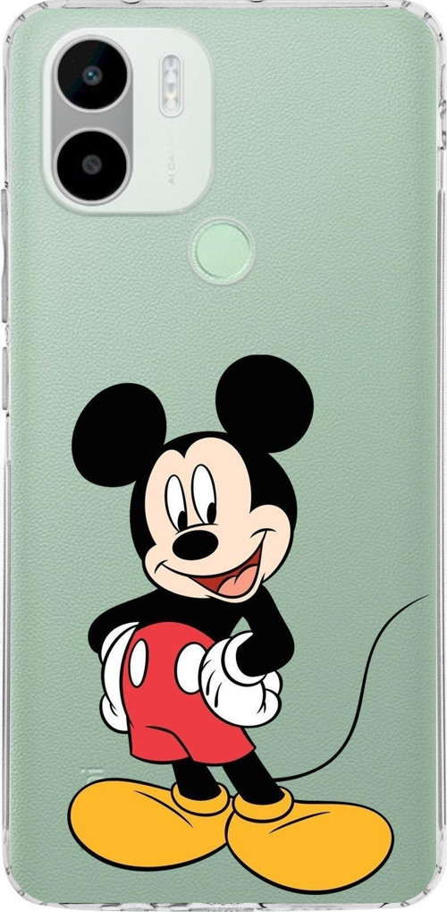 Redmi A1 Plus Kamera Korumalı Kapak Mickey Mouse Tasarımlı Şeffaf Kılıf