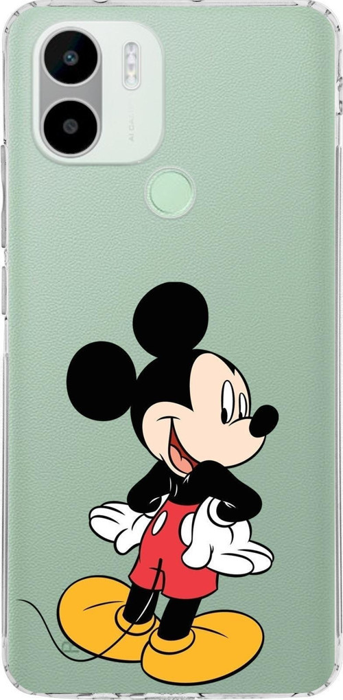 Redmi A1 Plus Kamera Korumalı Kapak Mickey Mouse Tasarımlı Şeffaf Kılıf