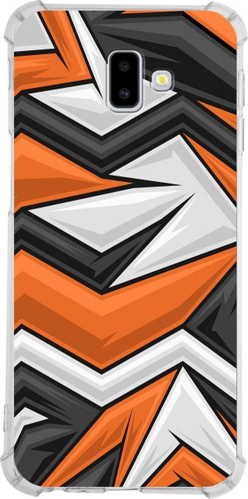 Samsung Galaxy J6 Plus Köşe Korumalı Antişok Kapak Grafiti Tasarımlı Şeffaf Kılıf