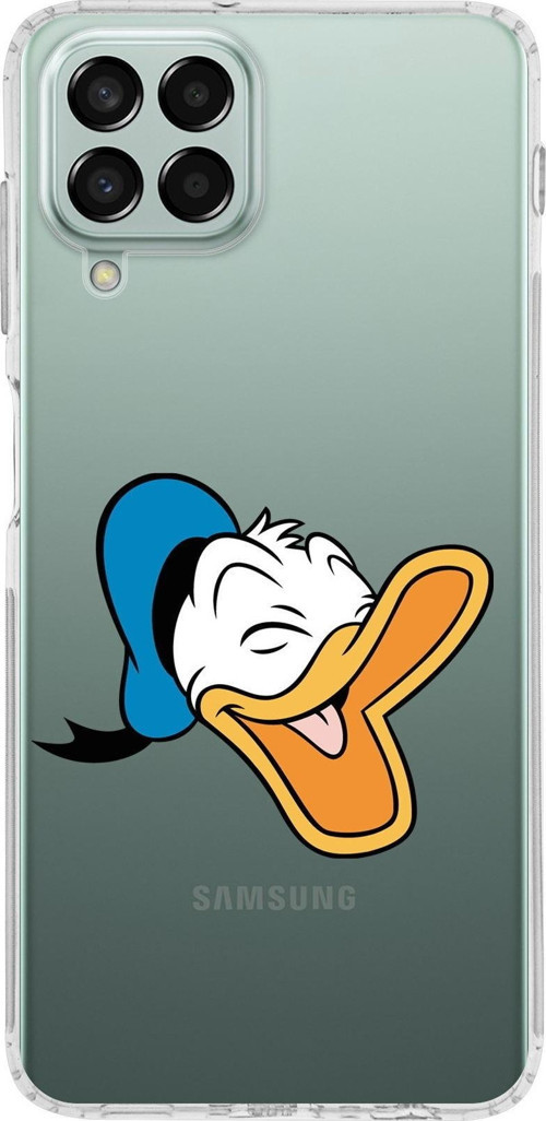 Samsung Galaxy M33 Kapak Donald Duck Tasarımlı Şeffaf Kılıf