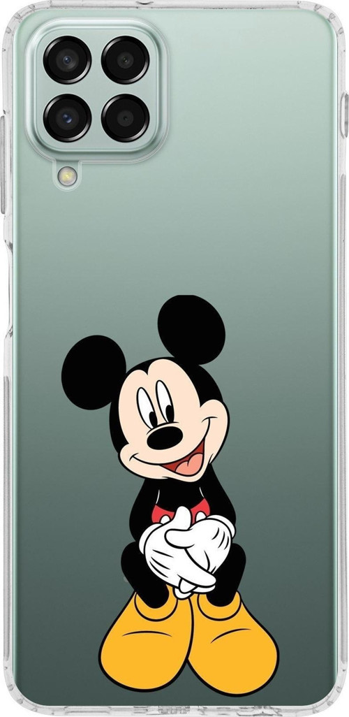 Samsung Galaxy M33 Kapak Mickey Mouse Tasarımlı Şeffaf Kılıf