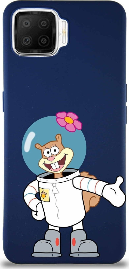 Oppo A73 Soft Premier Kapak Sandy Tasarımlı Silikon Kılıf - Lacivert