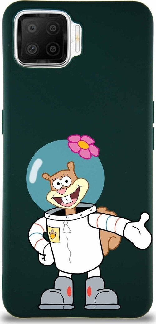 Oppo A73 Soft Premier Kapak Sandy Tasarımlı Silikon Kılıf - Yeşil