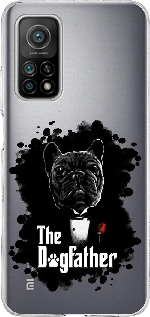 Xiaomi Mi 10 T Uyumlu Kapak Dog Father Tasarımlı Şeffaf Silikon Kılıf
