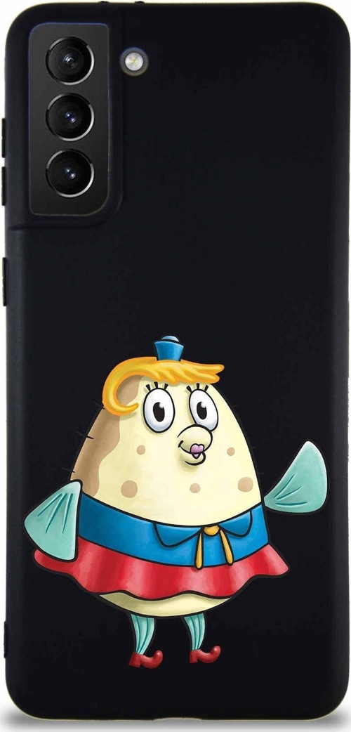 Samsung Galaxy S21 Plus Soft Premier Kapak Puff Tasarımlı Silikon Kılıf - Siyah