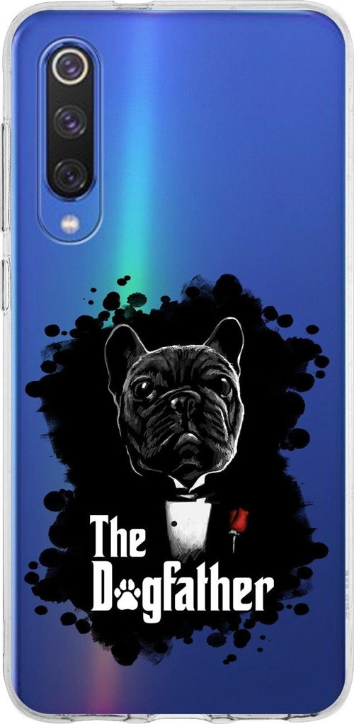 Xiaomi Mi 9 Se Uyumlu Kapak Dog Father Tasarımlı Şeffaf Silikon Kılıf