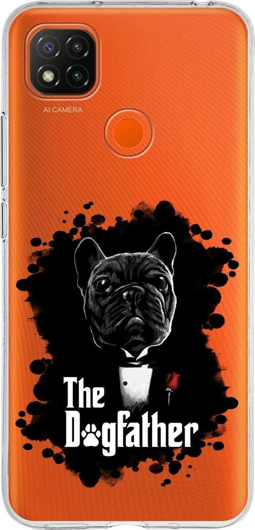 Xiaomi Redmi 9C Uyumlu Kapak Dog Father Tasarımlı Şeffaf Silikon Kılıf