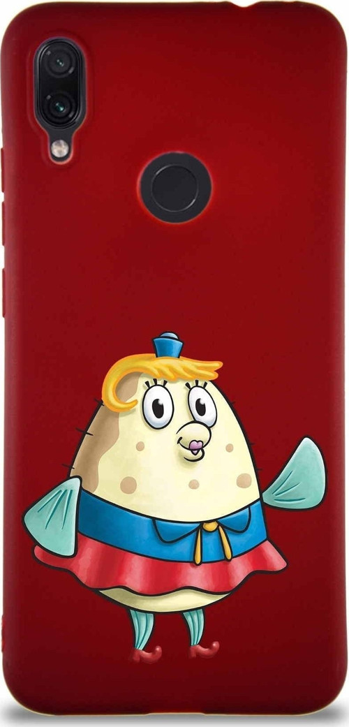 Xiaomi Redmi Note 7 Pro Soft Premier Kapak Puff Tasarımlı Silikon Kılıf - Mürdüm