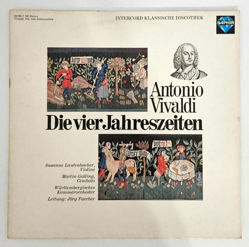 VIVALDI - Four Seasons (Die Vier Jahreszeiten; Saphir Almanya Baskı)