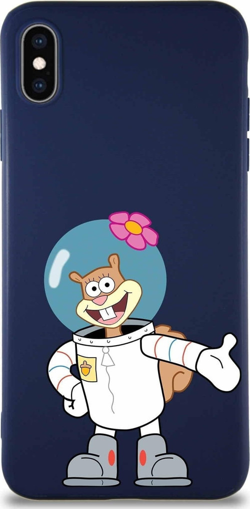 Apple Iphone Xs Max Soft Premier Kapak Sandy Tasarımlı Silikon Kılıf - Lacivert