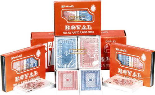 Plastik Oyun Kağıdı Royal 2'li Set