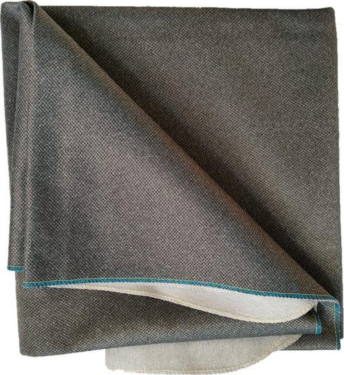 Okey Oyun Masa Örtüsü Flok 140 x 140 cm Açık Gri