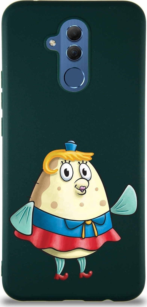 Huawei Mate 20 Lite Soft Premier Kapak Puff Tasarımlı Silikon Kılıf - Yeşil