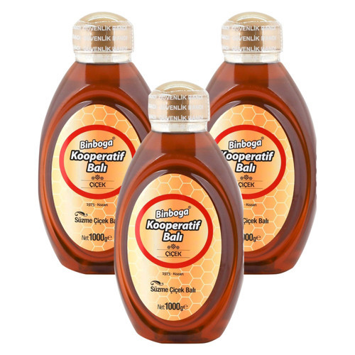 Süzme Çiçek Balı 1 kg Pet x 3 Adet