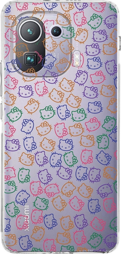 Xiaomi Mi 11 Pro Kamera Korumalı Kapak Hello Kitty Tasarımlı Şeffaf Kılıf