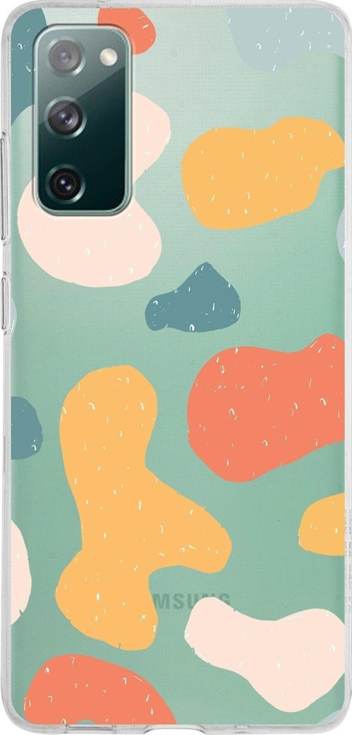 Samsung Galaxy S20 Fe Kapak Grunge Tasarımlı Şeffaf Silikon Kılıf