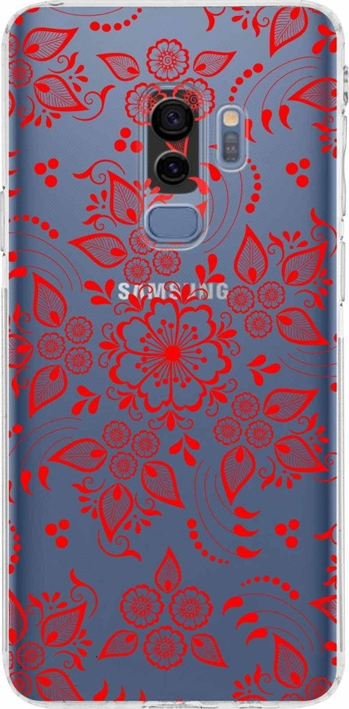 Samsung Galaxy S9 Plus Kamera Korumalı Kapak Nostalji Desen Tasarımlı Şeffaf Kılıf