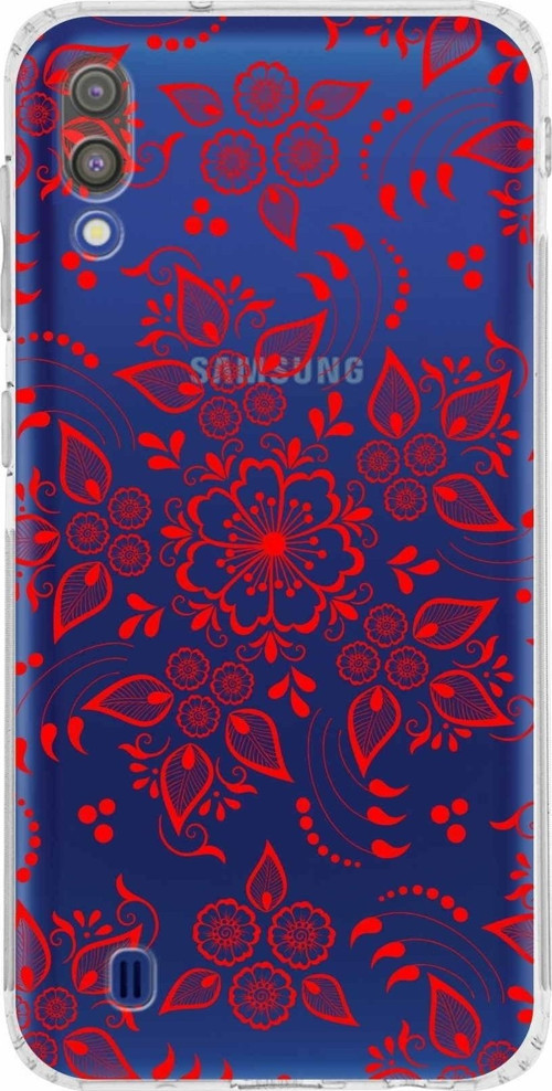 Samsung Galaxy M10 Kamera Korumalı Kapak Nostalji Desen Tasarımlı Şeffaf Kılıf