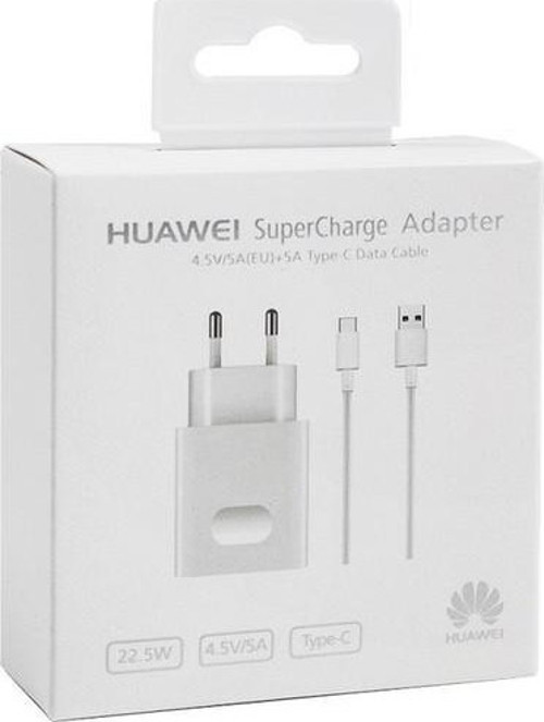 Huawei Uyumlu Supercharge 22,5W Süper Şarjaleti ve Type-C Şarj Kablosu