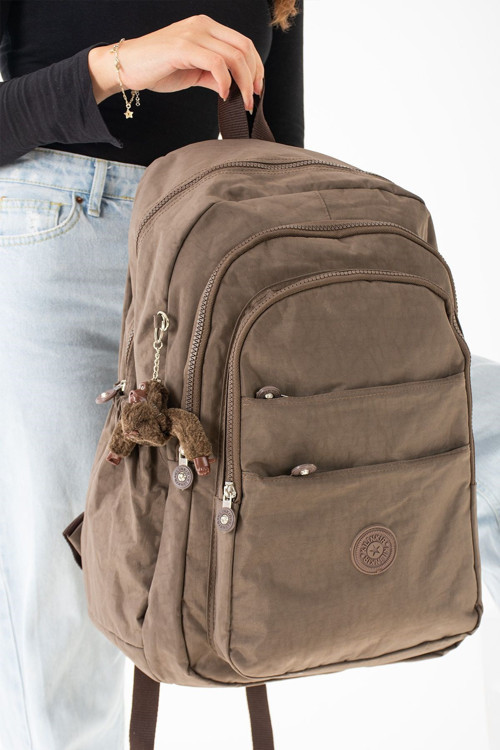 Su Geçirmez Klinkır Kumaş Büyük Boy Ultra Hafif Krinkıl Laptop Bölmeli Okul&günlük Sırt Çantası