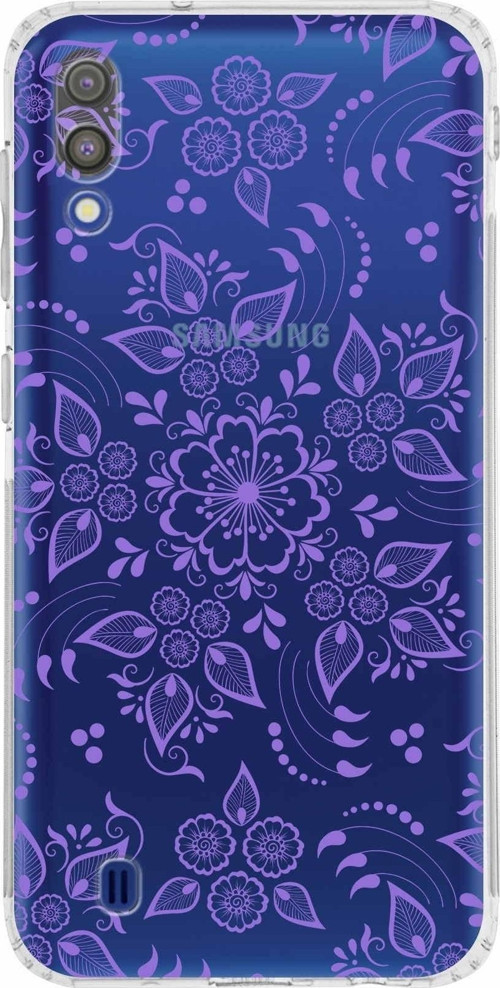 Samsung Galaxy M10 Kamera Korumalı Kapak Nostalji Desen Tasarımlı Şeffaf Kılıf