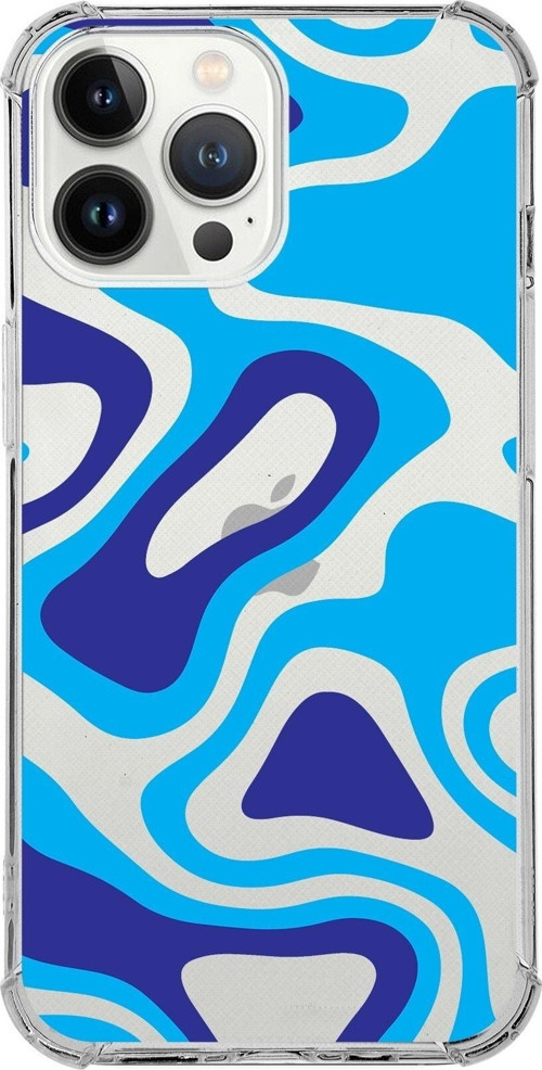 Iphone 13 Pro Uyumlu Köşe Korumalı Antişok Kapak Renkli Desen Tasarımlı Şeffaf Silikon Kılıf