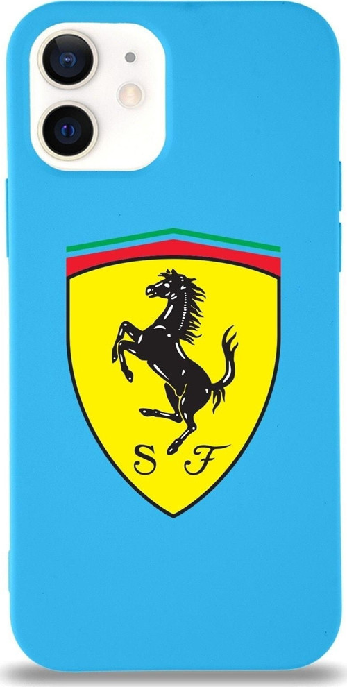 Iphone 12 Uyumlu Lansman Kılıf Ferrari Tasarımlı Altı Kapalı Içi Kadife Kaplı Kapak