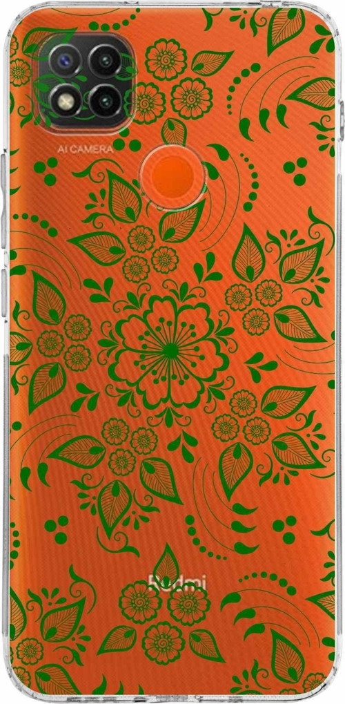 Xiaomi Redmi 9C Kamera Korumalı Kapak Nostalji Desen Tasarımlı Şeffaf Kılıf