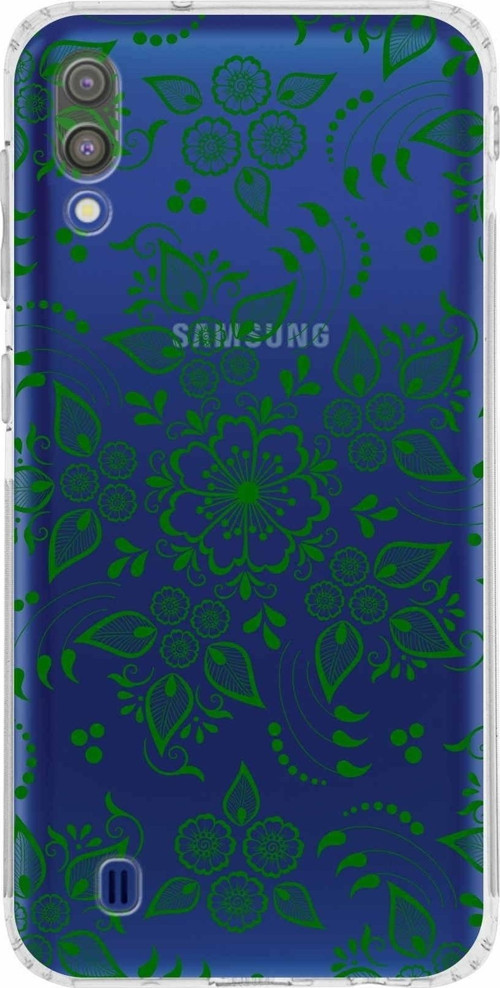 Samsung Galaxy M10 Kamera Korumalı Kapak Nostalji Desen Tasarımlı Şeffaf Kılıf