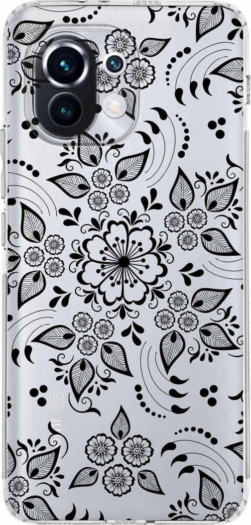 Xiaomi Mi 11 Kamera Korumalı Kapak Nostalji Desen Tasarımlı Şeffaf Kılıf