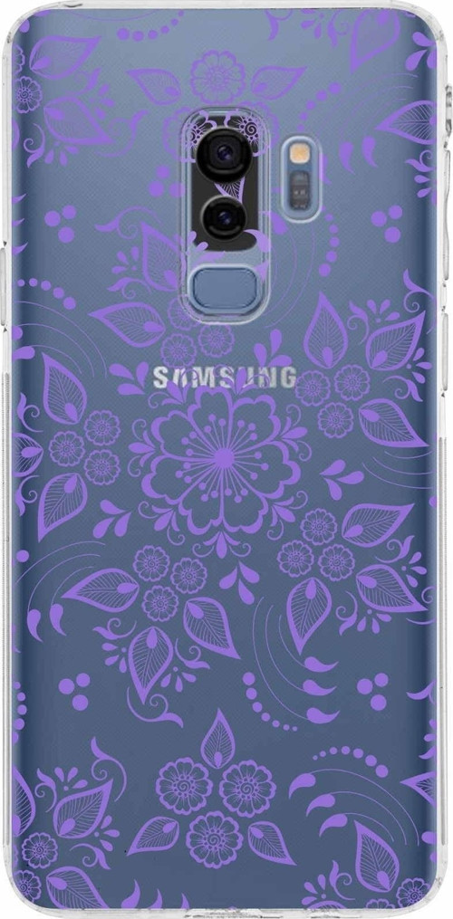 Samsung Galaxy S9 Plus Kamera Korumalı Kapak Nostalji Desen Tasarımlı Şeffaf Kılıf