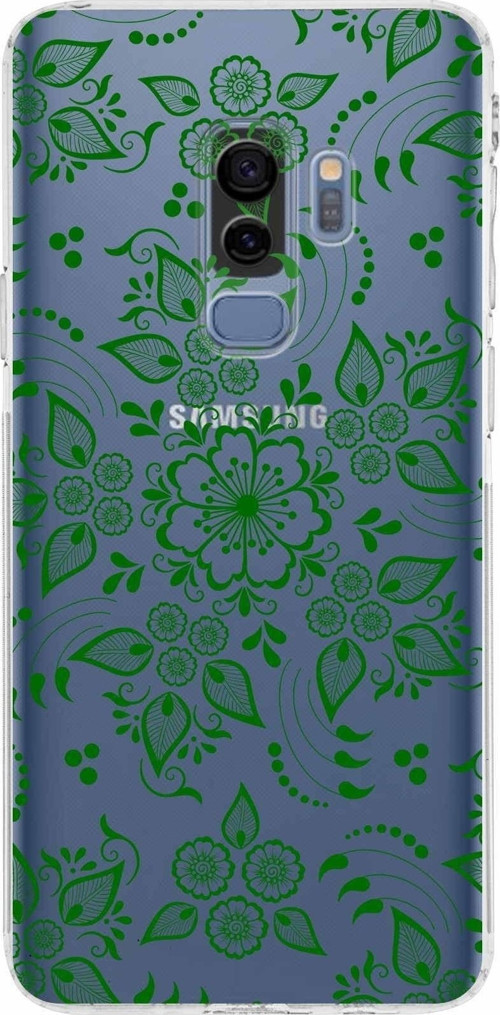 Samsung Galaxy S9 Plus Kamera Korumalı Kapak Nostalji Desen Tasarımlı Şeffaf Kılıf