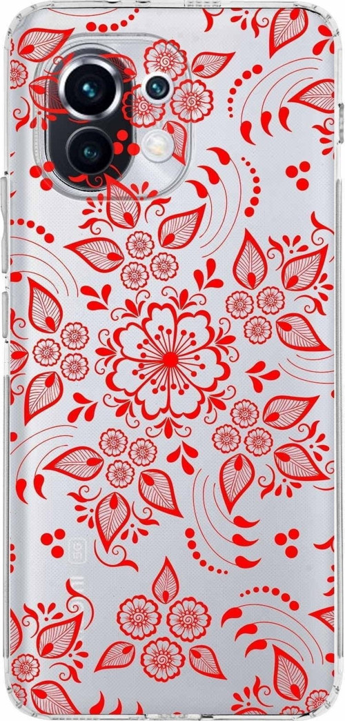 Xiaomi Mi 11 Kamera Korumalı Kapak Nostalji Desen Tasarımlı Şeffaf Kılıf