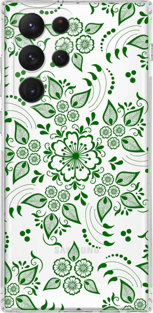 Samsung Galaxy S22 Ultra Kamera Korumalı Kapak Nostalji Desen Tasarımlı Şeffaf Kılıf