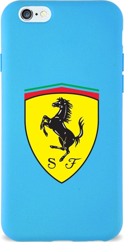 Apple Iphone 6 Uyumlu Lansman Kılıf Ferrari Tasarımlı Altı Kapalı Içi Kadife Kaplı Kapak