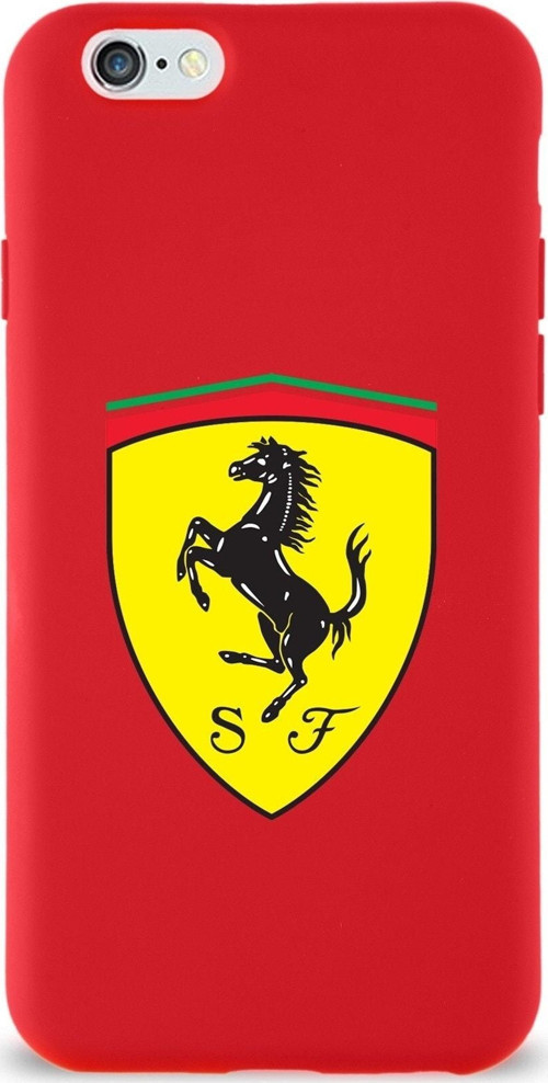 Iphone 6 Uyumlu Lansman Kılıf Ferrari Tasarımlı Altı Kapalı Içi Kadife Kaplı Kapak