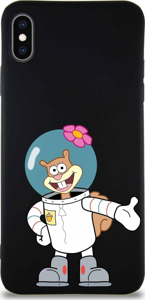 Apple Iphone Xs Max Soft Premier Kapak Sandy Tasarımlı Silikon Kılıf - Siyah