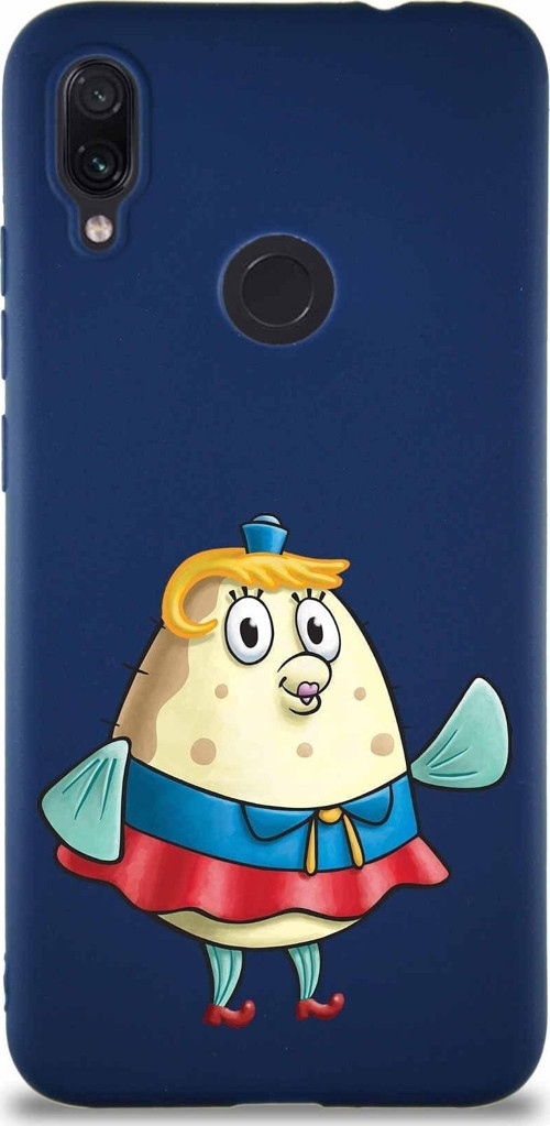 Xiaomi Redmi Note 7 Pro Soft Premier Kapak Puff Tasarımlı Silikon Kılıf - Lacivert
