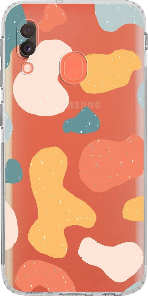 Samsung Galaxy A20E Kamera Korumalı Kapak Grunge Tasarımlı Şeffaf Kılıf