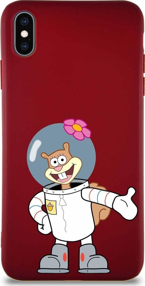 Apple Iphone Xs Max Soft Premier Kapak Sandy Tasarımlı Silikon Kılıf - Mürdüm
