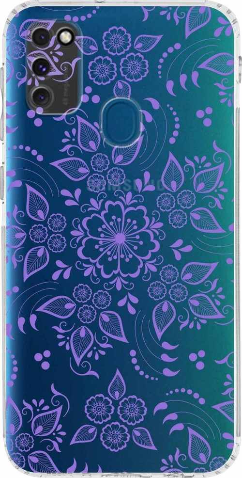Samsung Galaxy M21 Kamera Korumalı Kapak Nostalji Desen Tasarımlı Şeffaf Kılıf